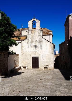 Kirche St. Peter in der Altstadt Korcula Stadt Korcula Dalmatien Kroatien Stockfoto