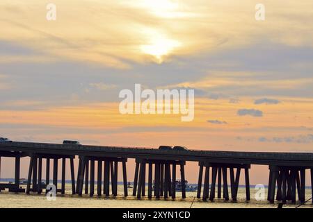 Brücke über den Florida Keys Stockfoto