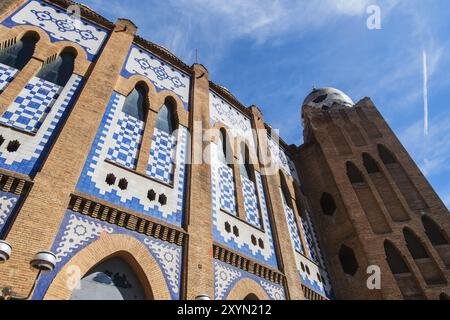 Ehemalige Stierkampfarena La Monumental in Barcelona, Spanien, Europa Stockfoto