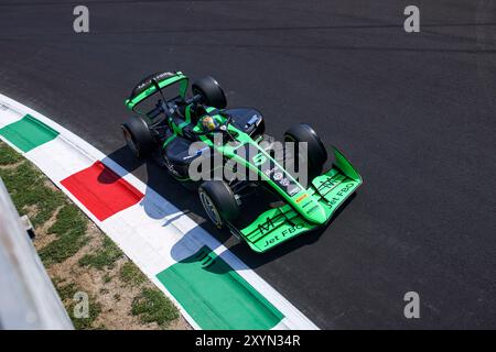 05 MALONY Zane (bar), Rodin Motorsport, Dallara F2 2024, Action während der 11. Runde der FIA Formel 2 Meisterschaft 2024 vom 30. August bis 1. September 2024 auf dem Autodromo Nazionale Monza, in Monza, Italien - Foto Xavi Bonilla / DPPI Stockfoto