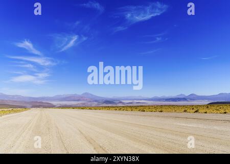 Panoramablick auf der Welt größten Salzsee in Uyuni in Bolivien Stockfoto