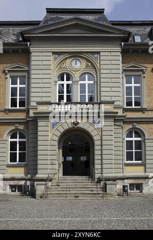 Ehemaliges Postgebäude in Mühlhausen Stockfoto