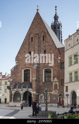 Krakau, Polen, 19. September: Kirche St. Barbara in Krakau, Polen am 19. September 2014. Nicht identifizierte Menschen, Europa Stockfoto