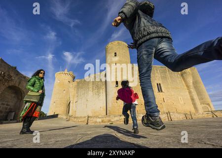 Schloss Bellver (XIV Jahrhundert), Palma, Mallorca, Balearen, Spanien, Europa Stockfoto