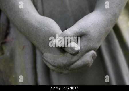 Gefalteten Händen Stockfoto