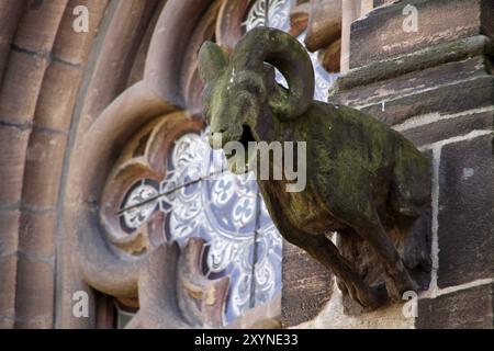 Gargoyle in der St. Mary's Church in Lemgo Stockfoto