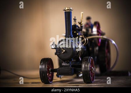 MILDENBERG, DEUTSCHLAND, MAI 05: Miniaturmodell einer Dampfmaschine bei einem Festival für Dampfmaschinen am 05. Mai 2012 in Mildenberg, Deutschland, Europa Stockfoto