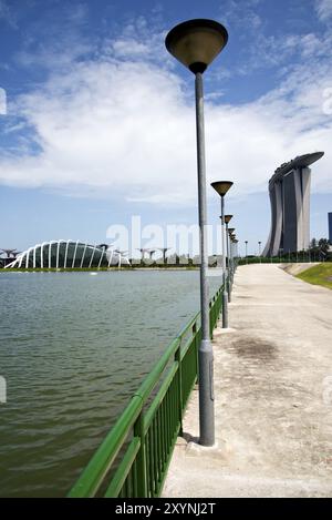 Moderne Architektur in den Gardens by the Bay, Singapur, Asien Stockfoto