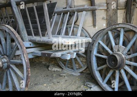 Blick in eine alte Scheune Stockfoto