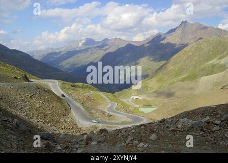 Kaunertal Gletscherstraße, Kaunertal Gletscherstraße Stockfoto