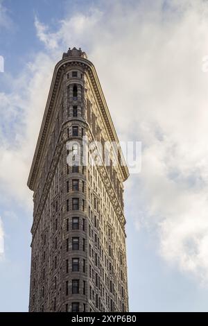 New York, Vereinigte Staaten von Amerika, 19. November 2016: Außenansicht des berühmten Flatiron-Gebäudes Stockfoto