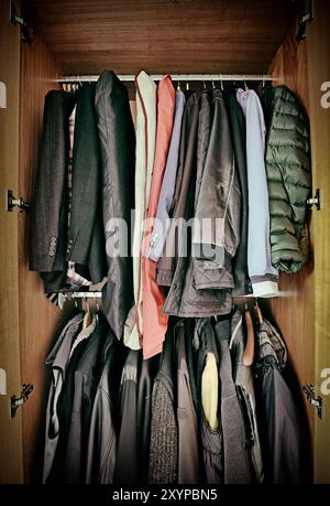 Offene Garderobe Stockfoto