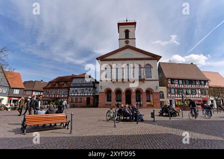 Marktplatz Seligenstadt Stockfoto