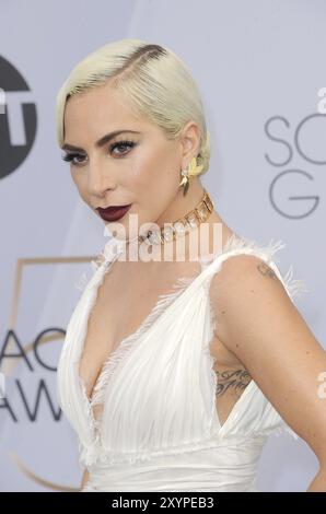 Lady Gaga bei den 25. Annual Screen Actors Guild Awards am 27. Januar 2019 im Shrine Auditorium in Los Angeles, USA Stockfoto