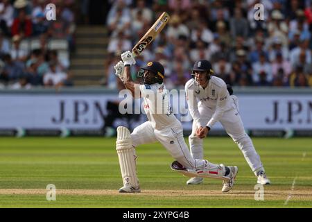 London, England. 30. August 2024. Kamindu Mendis aus Sri Lanka während des zweiten Tages des Rothesay Men's 2 Test Matches zwischen England und Sri Lanka im Lord’s Cricket Ground. Quelle: Ben Whitley/Alamy Live News Stockfoto