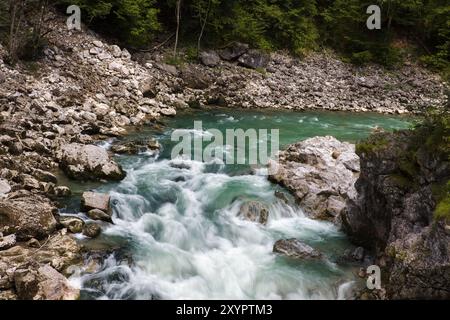 Blick auf die Lammerklamm-Schlucht bei Scheffau im Salzburger Land Stockfoto