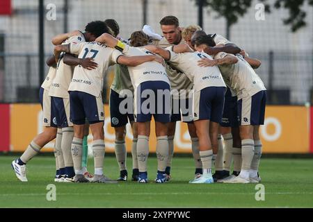 Amsterdam, Niederlande. 30. August 2024. AMSTERDAM, NIEDERLANDE - AUGUST 30: Beim niederländischen Keuken Kampioen Divisie Spiel zwischen Jong Ajax und FC den Bosch im Sportpark de Toekomst am 30. August 2024 in Amsterdam. (Foto von Gerard Spaans/Orange Pictures) Credit: Orange Pics BV/Alamy Live News Stockfoto