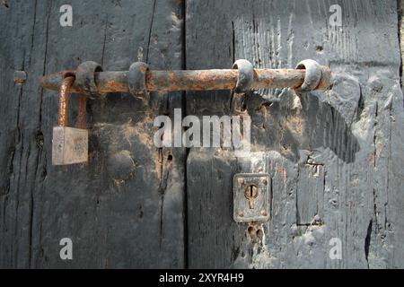 Tür in Vejer de la Frontera, Spanien, Europa Stockfoto