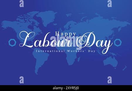 Happy Labor Day 1. Mai. Vielen Dank für Ihre harte Arbeit. Vektorkunst zum Internationalen Labor Day Stock Vektor