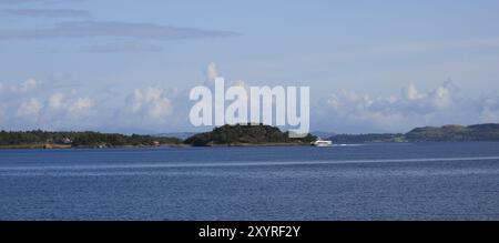 Kleine Inseln in der Nähe von Stavanger, Norwegen. Stockfoto