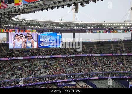 Saint-Denis, Frankreich - August 30 2024: Paralympische Spiele 2024 in Stade de France. Stockfoto