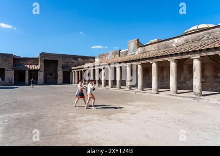 Ruinen der antiken Stadt Pompeji in Neapel, Italien. Stockfoto