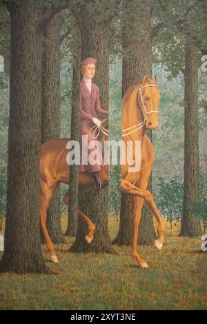 Gemälde von Rene Magritte nannte die leere Signatur gemalt im Jahr 1965 Stockfoto