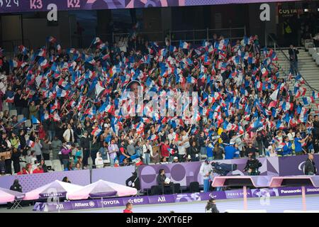 Paris, Frankreich. 30. August 2024. Allgemeine Ansicht Leichtathletik : Allgemeine Ansicht im Stade de France während der Paralympischen Spiele 2024 in Paris, Frankreich. Quelle: SportsPressJP/AFLO/Alamy Live News Stockfoto