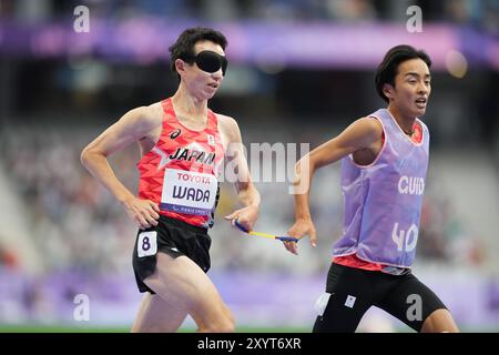 Saint-Denis, Frankreich. 30. August 2024. Shinya Wada (JPN) Leichtathletik : 5000 m - T11 Finale der Männer während der Paralympischen Spiele 2024 in Paris im Stade de France in Saint-Denis, Frankreich. Quelle: AFLO SPORT/Alamy Live News Stockfoto