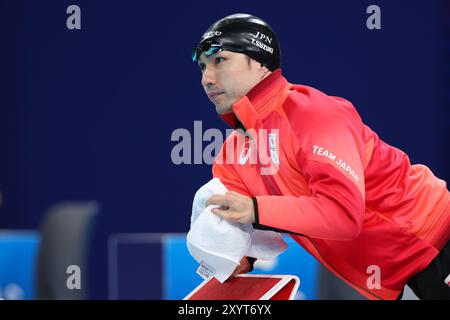 Nanterre, Frankreich. 30. August 2024. Takayuki Suzuki (JPN) Schwimmen : 100 m Freestyle S4-Finale der Männer während der Paralympischen Spiele 2024 in Paris La Defense Arena in Nanterre, Frankreich. Quelle: Naoki Morita/AFLO SPORT/Alamy Live News Stockfoto