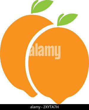 Zitrone Frucht Symbol Vektorillustration Stock Vektor