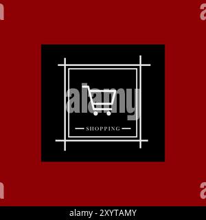 Premium-Shopping-Logo Stock Vektor