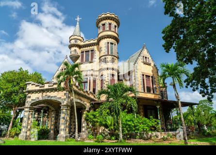 Stollmeyer's Castle Killarney, eines der prächtigen Sieben Herrenhäuser im Queen's Park Savannah in Port of Spain, Trinidad und Tobago Stockfoto