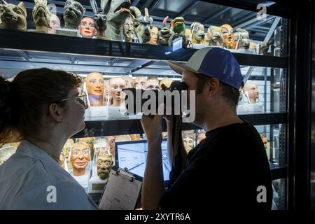 Die Puppentheatersammlung der Staatlichen Kunstsammlungen Dresden (SKD), eine der größten ihrer Art weltweit, öffnet ihre Pforten Stockfoto