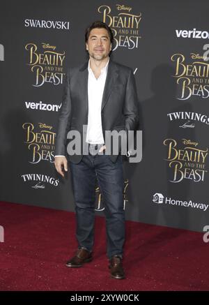 Javier Bardem bei der Premiere von „Beauty and the Beast“ in Los Angeles am 2. März 2017 im El Capitan Theatre in Hollywood, USA Stockfoto