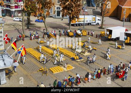 Haag, Niederlande, 8. April 2016: Madurodam, Holland Miniaturpark und Touristenattraktion in den Haag, Niederlande Stockfoto