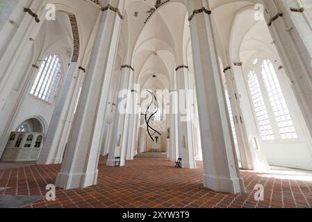 Innenansicht der Marienkirche, Hansstadt-Lübeck Stockfoto