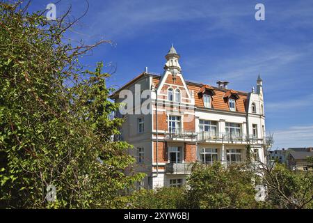 Ein Haus in Sassnitz auf der Insel Rügen Stockfoto