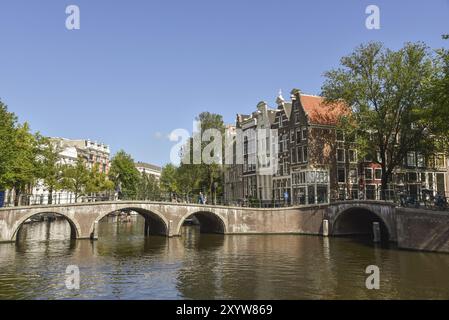 Texel, Niederlande. August 2022. Die Kanäle und Brücken von Amsterdam Stockfoto