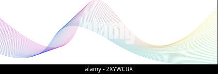 Entwurfselement für Verlaufslinien. Vektorabbildung Stock Vektor