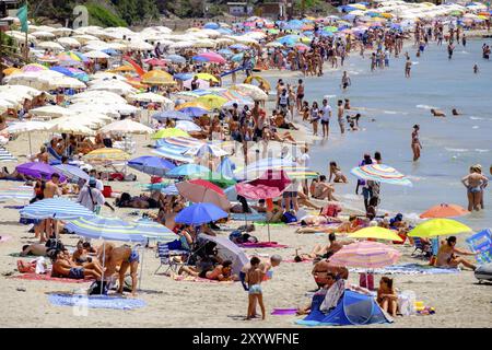 Strand SES Salines, Sant Jordi de SES Salines, Ibiza, balearen, Spanien, Europa Stockfoto