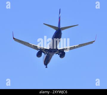 Sheremetjewo, Russland, 16. Mai. 2018 Boeing 737 einer Fluggesellschaft Aeroflot, Europa Stockfoto