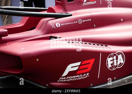 Monza, Italie. 31. August 2024. Bodywork, carrosserie, Mittagessen der neuen Formel 3 während der 10. Runde der FIA Formel-3-Meisterschaft 2024 vom 30. August bis 1. September 2024 auf dem Autodromo Nazionale Monza, in Monza, Italien - Foto Eric Alonso/DPPI Credit: DPPI Media/Alamy Live News Stockfoto