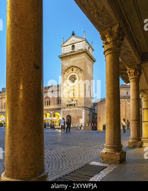 Torre Dell'Orologio, Mantua, Mantova, Italien, Europa Stockfoto