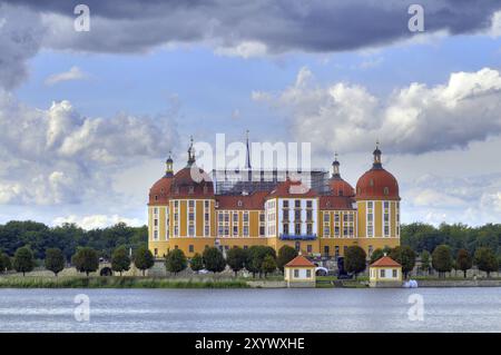 Schloss Moritzburg in Sachsen. Schloss Moritzburg in Sachsen Stockfoto