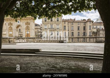 Historische Gebäude in Montpellier, Südfrankreich Stockfoto