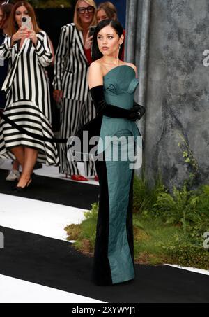 London, Großbritannien. August 2024. Jenna Ortega besucht die BeetleJuice BeetleJuice UK Premiere auf der Cineworld am Leicester Square, London. Quelle: SOPA Images Limited/Alamy Live News Stockfoto