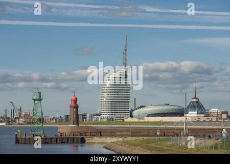 Bremerhaven von der Südseite Stockfoto