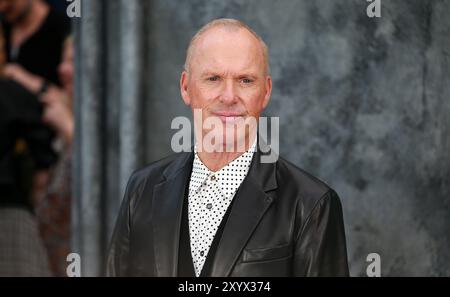 London, Großbritannien. August 2024. Michael Keaton nimmt an der BeetleJuice BeetleJuice UK Premiere auf der Cineworld am Leicester Square in London Teil. (Foto: Fred Duval/SOPA Images/SIPA USA) Credit: SIPA USA/Alamy Live News Stockfoto