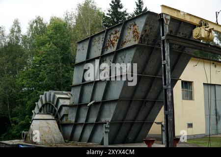 Nowa Ruda, Polen - 4. August 2024 - Kohlebergbaumaschinen Stockfoto